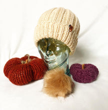 Load image into Gallery viewer, Gilly Beanie with Faux Fur Pom Option