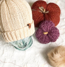 Load image into Gallery viewer, Gilly Beanie with Faux Fur Pom Option