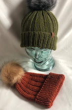 Load image into Gallery viewer, Gilly Beanie with Faux Fur Pom Option